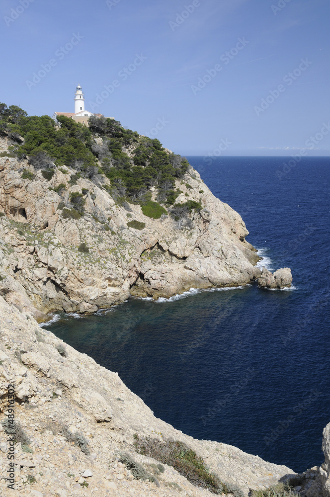 Leuchtturm an der Punta de Capdepera, Mallorca