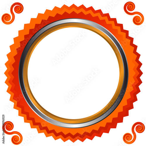 Icon in orange style