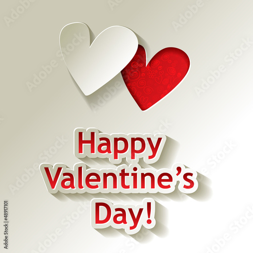 Valentines Papier Herz Découpe