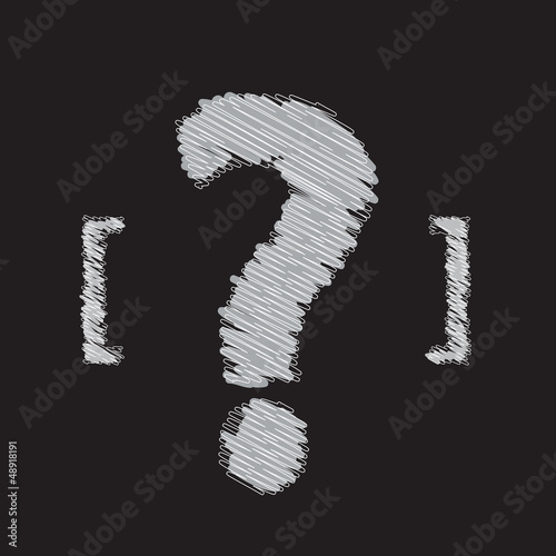 question mark symbol design