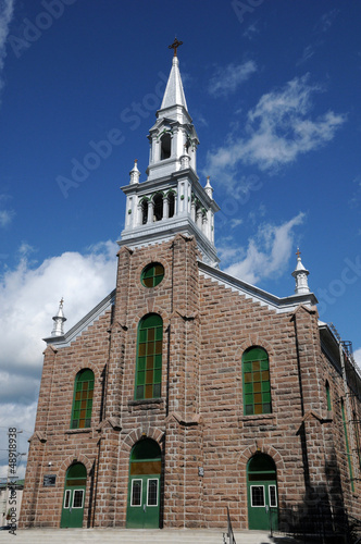 Quebec, the historical church of  Saint Ambroise photo