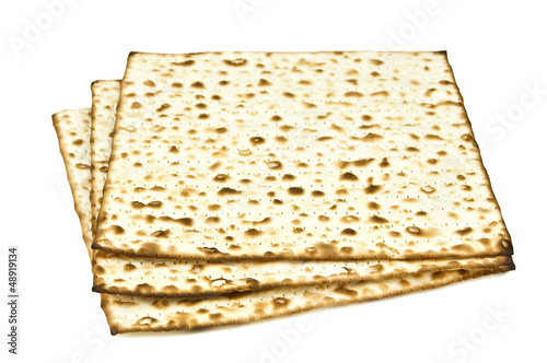 unleavened bread on white