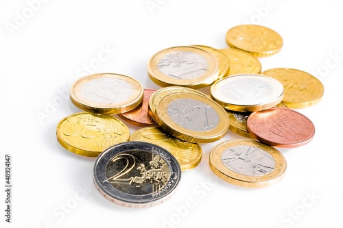 crisis of euro-zone, some euro coins