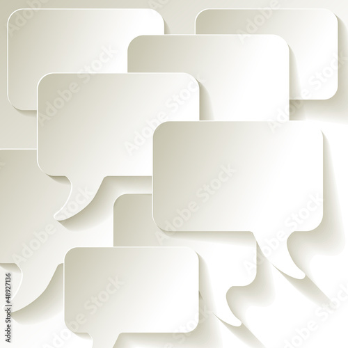 Speech Bubbles in blanco Soziales Netzwerk Hintergrund