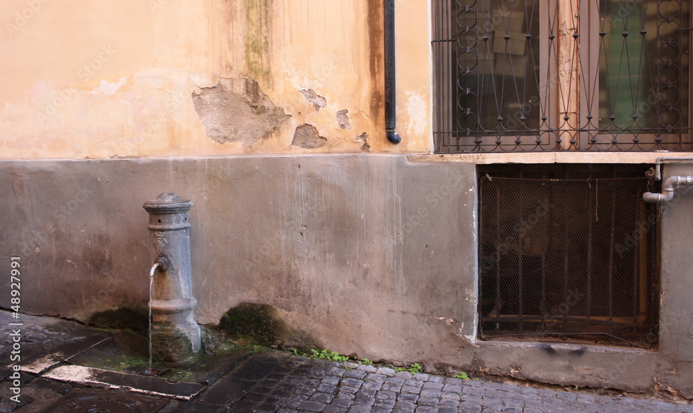 Obraz premium Hot water fontana