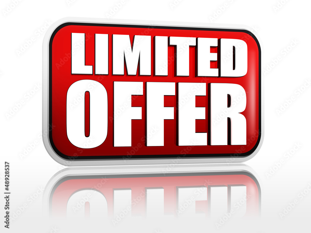 limited offer -  red banner