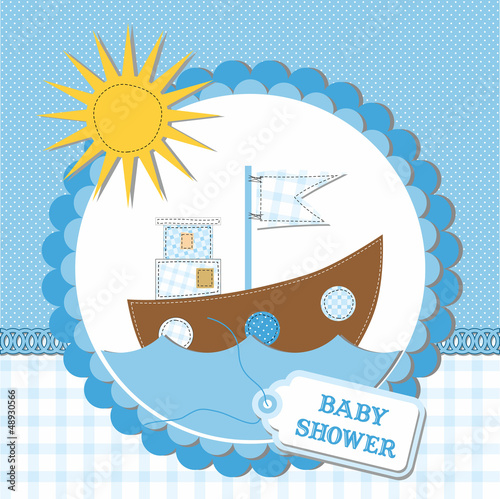 Baby shower card design. vector illustration