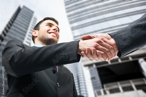 Business handshake