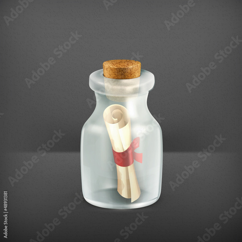 Message in a bottle, icon
