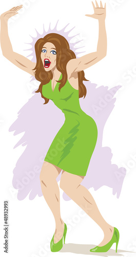 Screaming girl