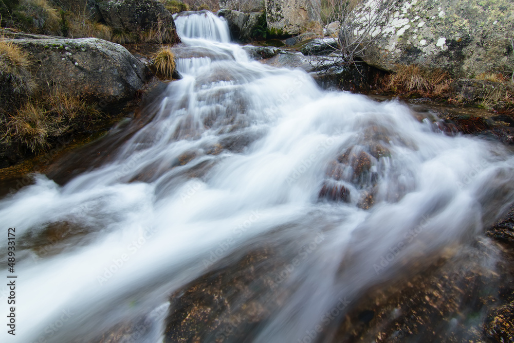 cascada en la Garganta del Zapatero, Avila