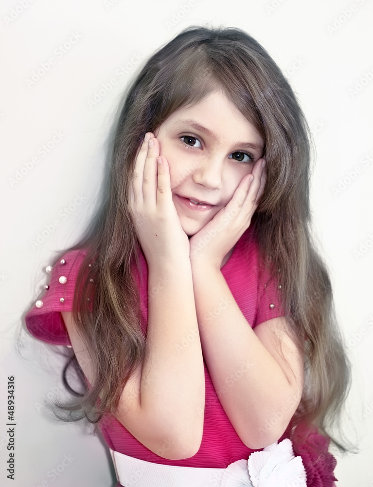 Portrait of young pretty girl Portrait of young pretty girl