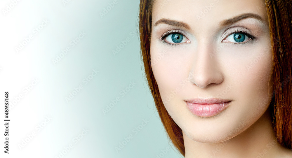 Beautiful Girl face. Perfect skin Beautiful Girl face. Perfect skin