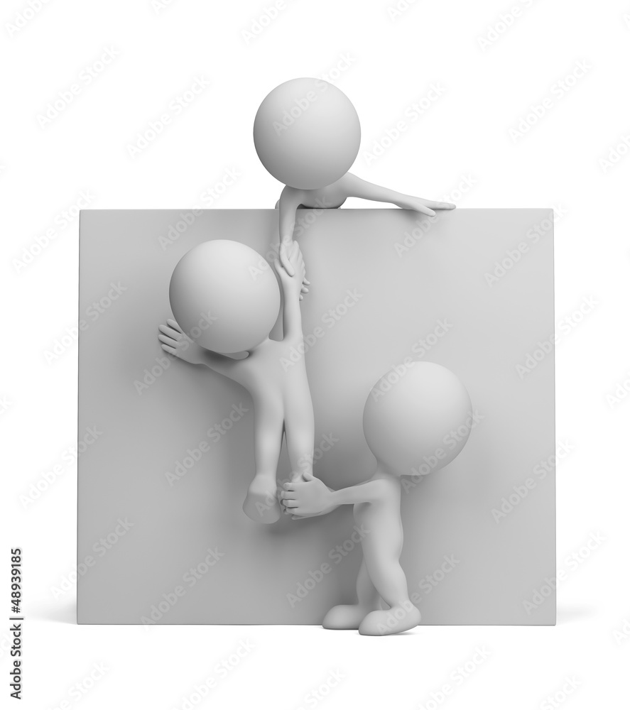 3d person - help to the friend 3d person - help to the friend