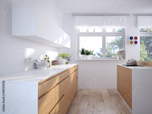 moderne k  che mit dekoration