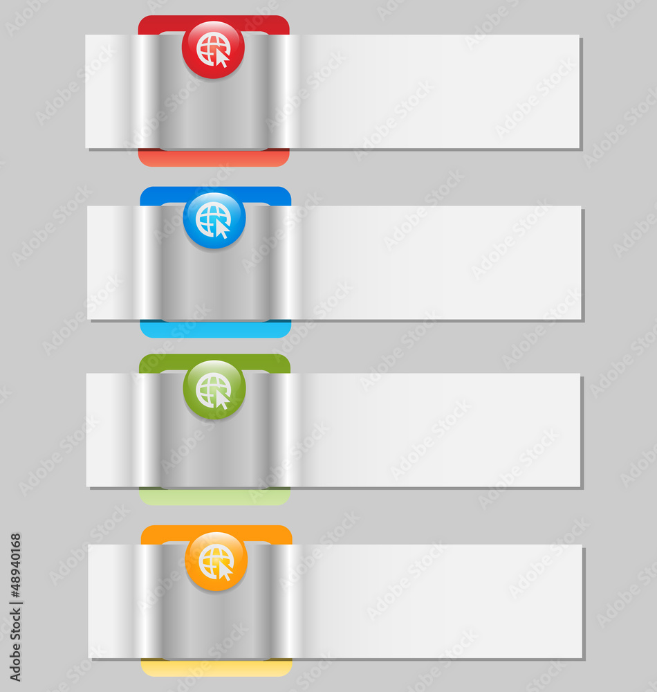 Obraz premium Infographics template with empty text boxes