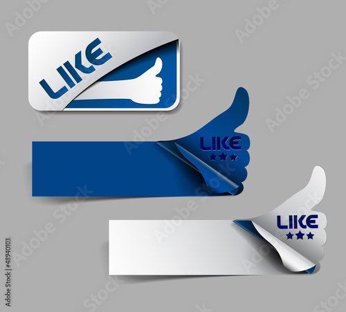 Design of like labels stamps stickers use.