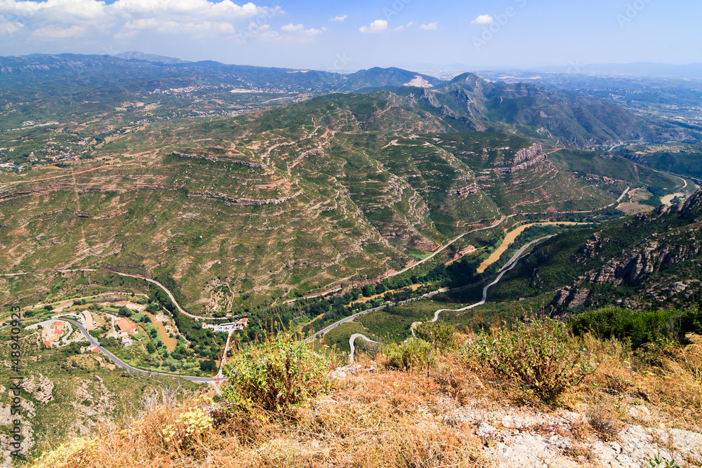 Valley at Montserrat Mountains