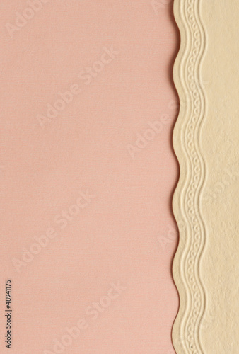 pink and cream invitation card