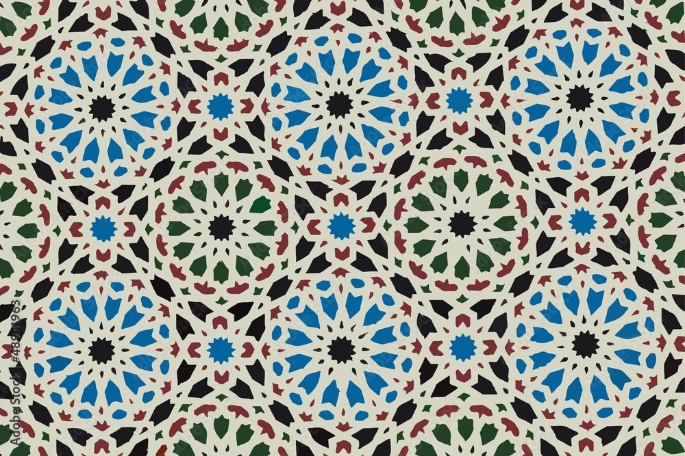 Oriental ornament. Arab mosaic Oriental ornament. Arab mosaic