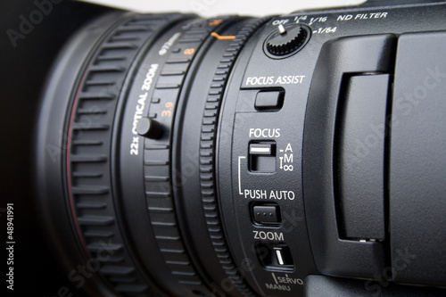 Close up of professional video camera lens © Nikolaj Kondratenko