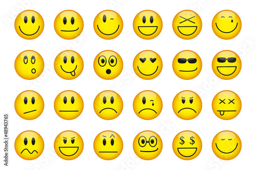 Smiley Button Set
