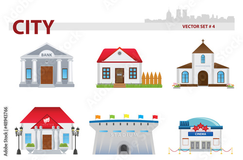 Public building. Set 4.