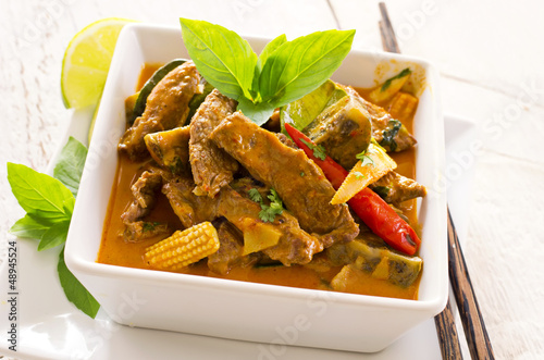 rotes thai curry photo