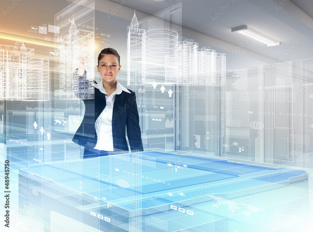 Fototapeta premium Construction and innovation technologies