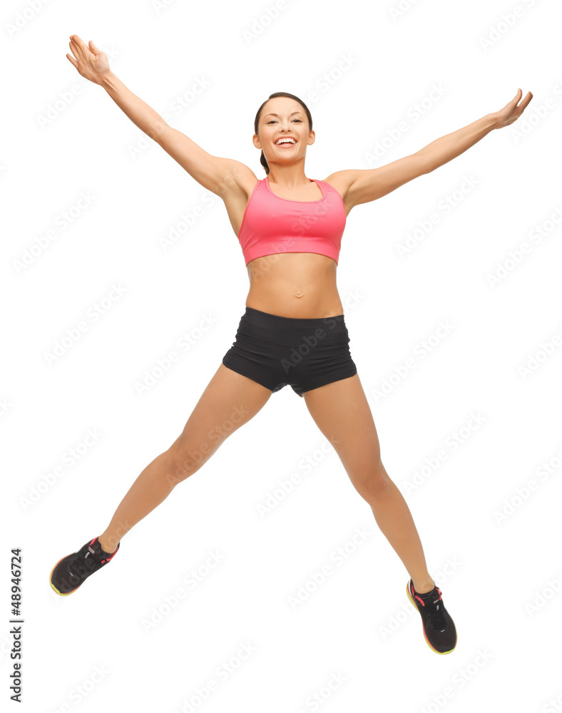 beautiful sporty woman doing exercise beautiful sporty woman doing exercise