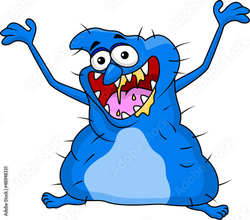 Ugly monster cartoon