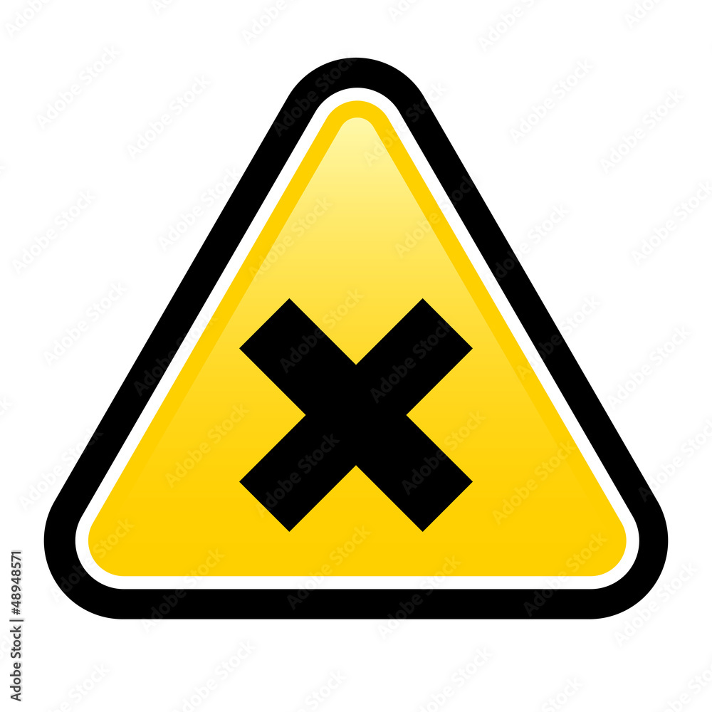 Fototapeta premium Harmful Sign