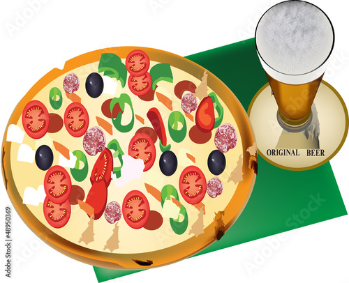 pizza e birra