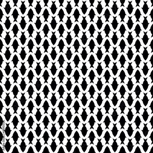 Seamless fish pattern