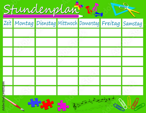 Stundenplan - Schulstunde