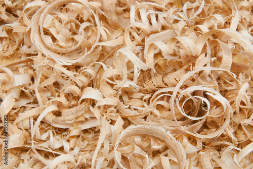 Wood chips and sawdust texture or background
