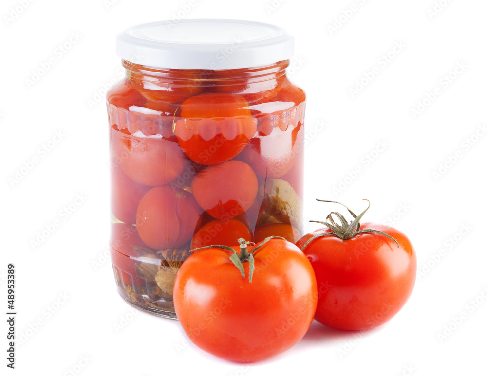 Preserves isolated on white background Preserves isolated on white background