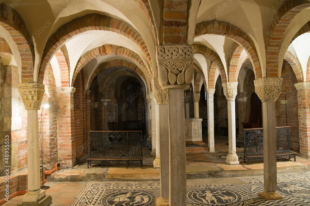 Basilica of St. Savino. Piacenza. Emilia-Romagna. Italy.