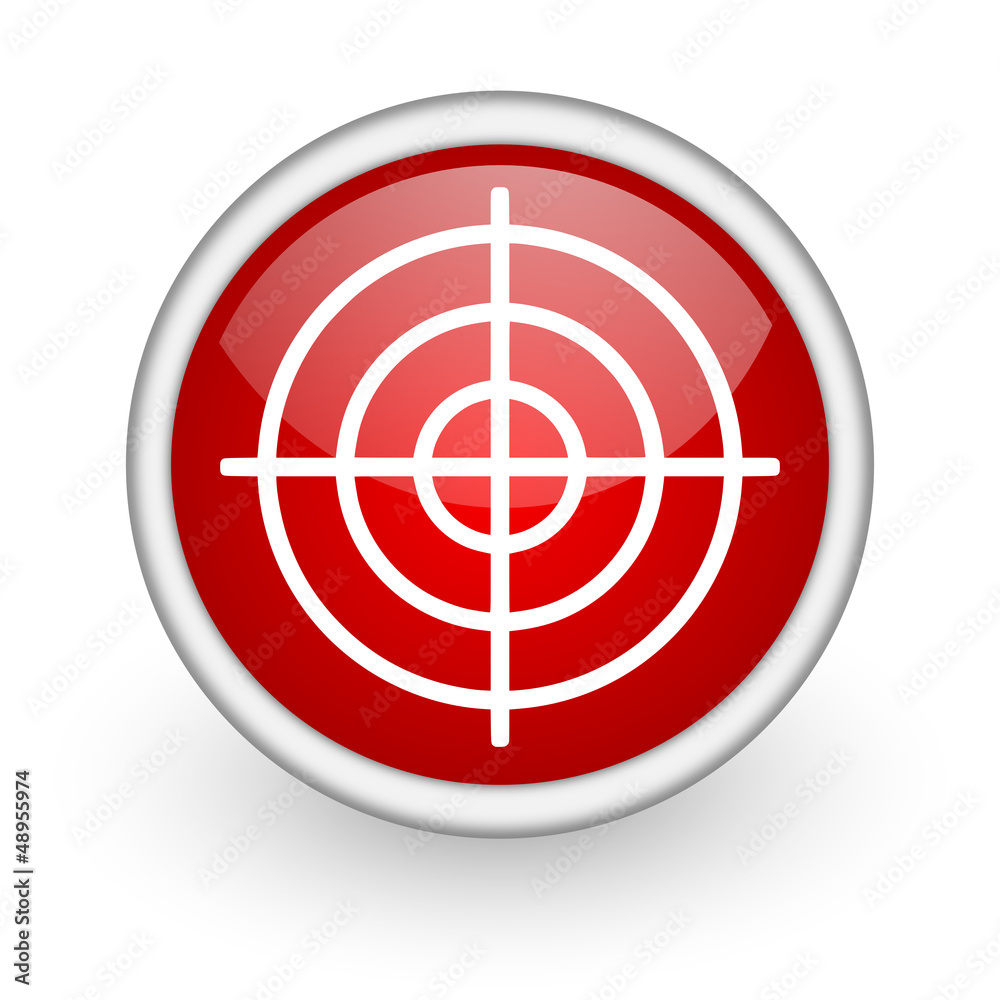 target red circle web icon on white background target red circle web icon on white background