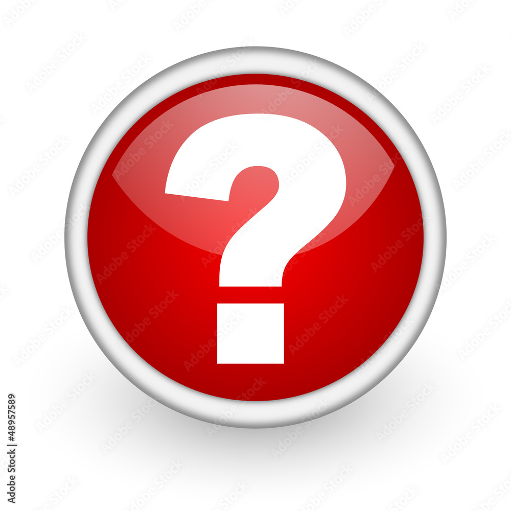 question mark red circle web icon on white background question mark red circle web icon on white background