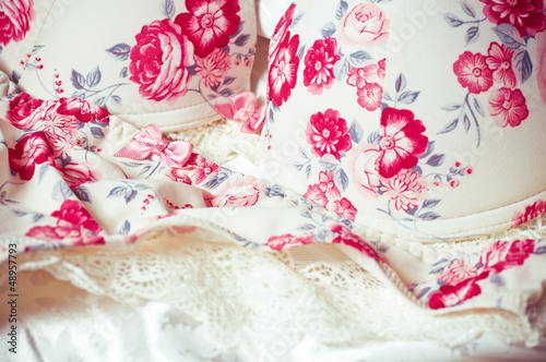 Wallpaper Mural Feminine lacy underclothes background Torontodigital.ca