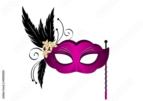 masque venise violet - Carnaval