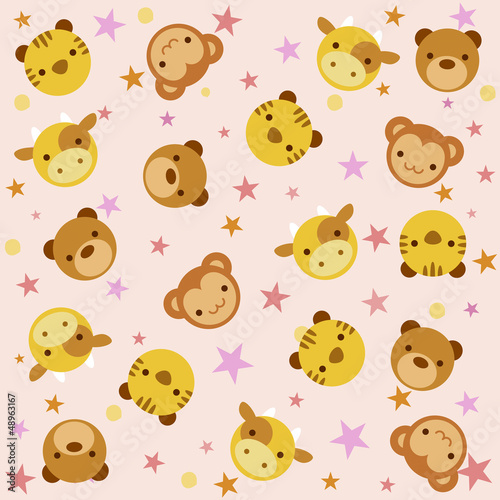 pattern with baby animals