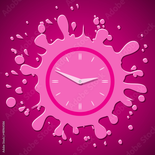 uhr_pink
