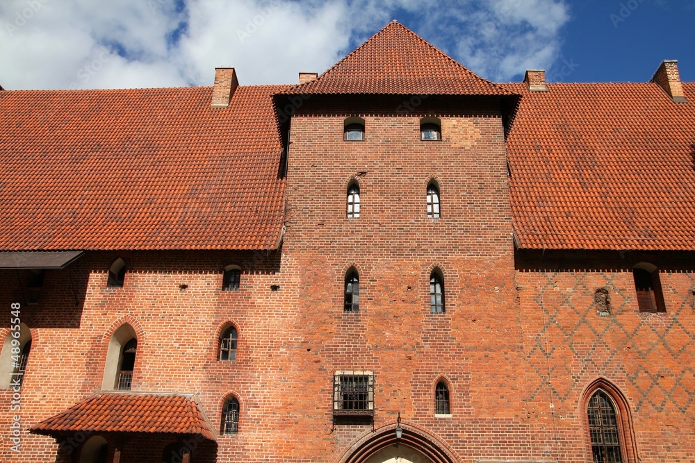 Malbork medieval castle in Poland