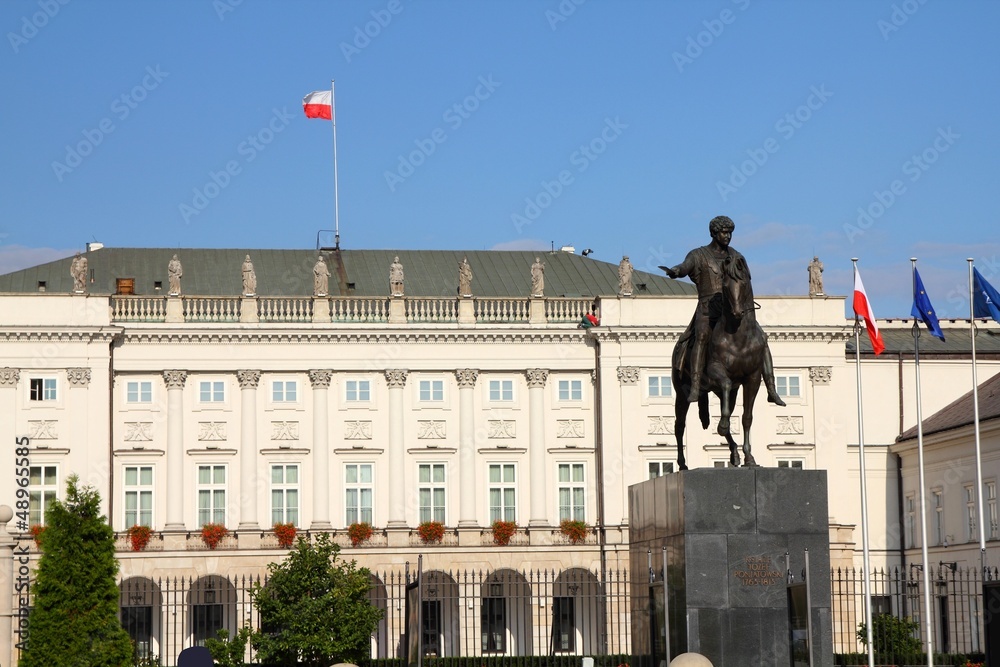 Fototapeta premium Warsaw - Presidential Palace