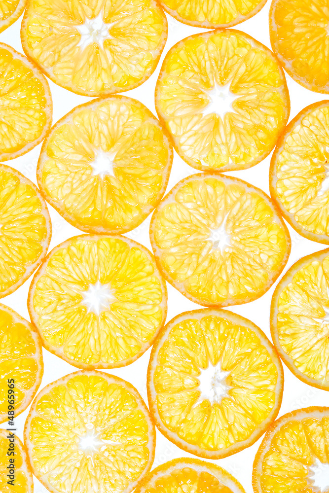 tangerine slices tangerine slices