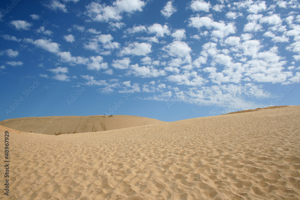 Clouds over sand dunes Clouds over sand dunes