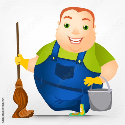 Cheerful Chubby Men