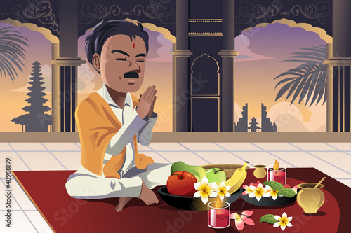 Hindu praying